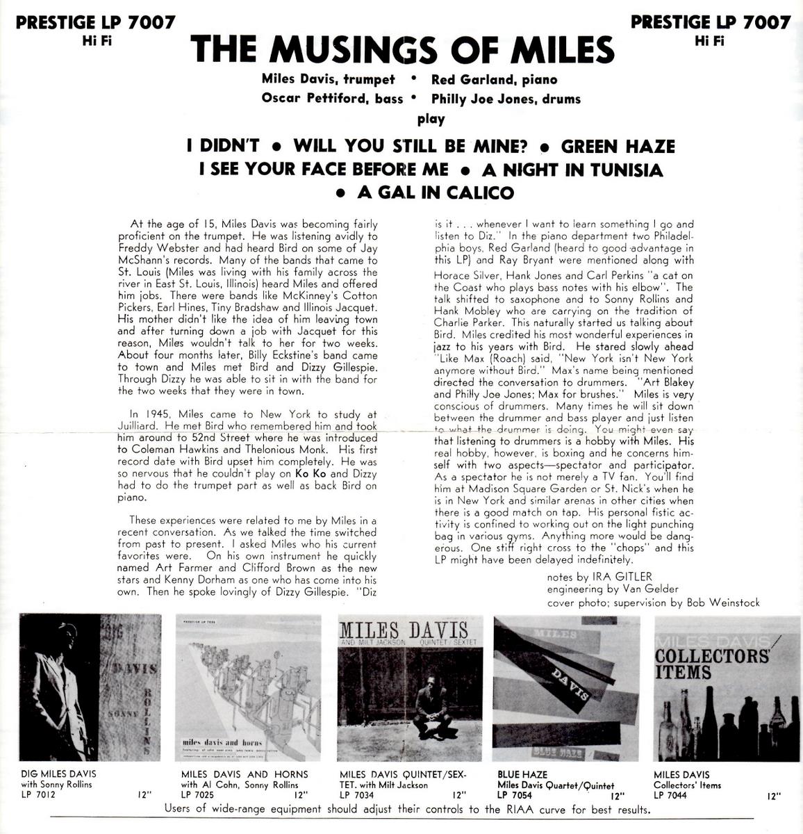 Musings of Miles (PRLP 7007)